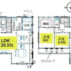 4LDK+納戸・シューズインクローゼット＋ウォークインクローゼット付き・土地232.53㎡（70.34坪）建物115.94㎡（35.07坪）間取