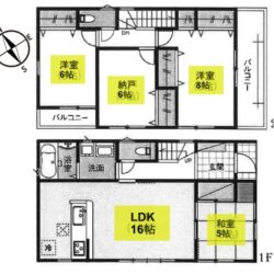 3LDK+納戸・土地102.70㎡（31.06坪）建物98.01㎡（29.64坪）間取