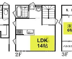 2LDK+納戸・ウォークインクローゼット付き・土地60.12㎡（18.18坪）建物101.56㎡（30.78坪）間取
